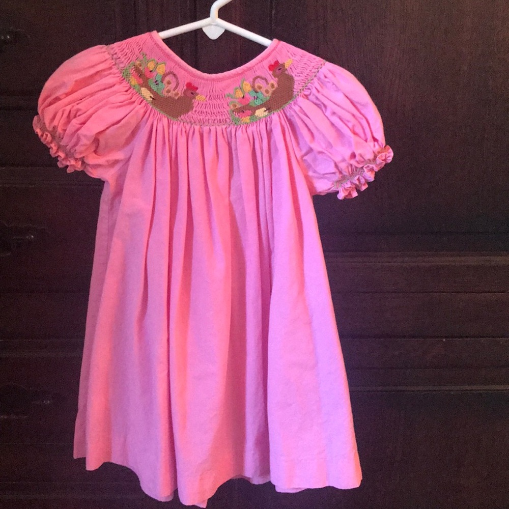 Girls Smocked Dress